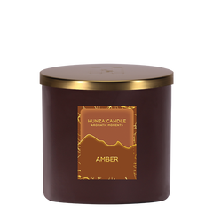 Amber 3 Wick Luxury Candle