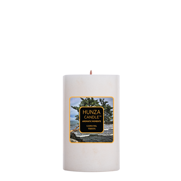 Coastal Trees Pillar Candle 2.4x4