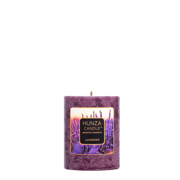 Lavender Pillar Candle 2.4x3