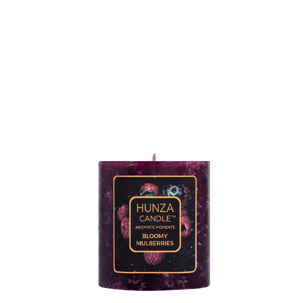 Bloomy Mulberries Pillar Candle 3x3