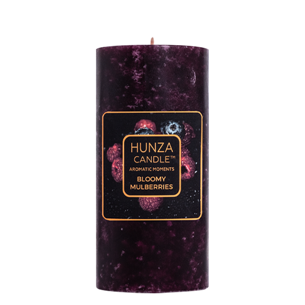 Bloomy Mulberries Pillar Candle 3x6