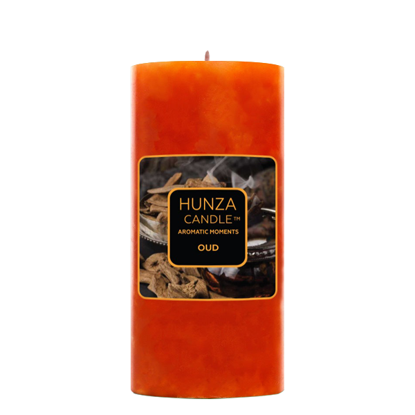 Oud Pillar Candle 3x6