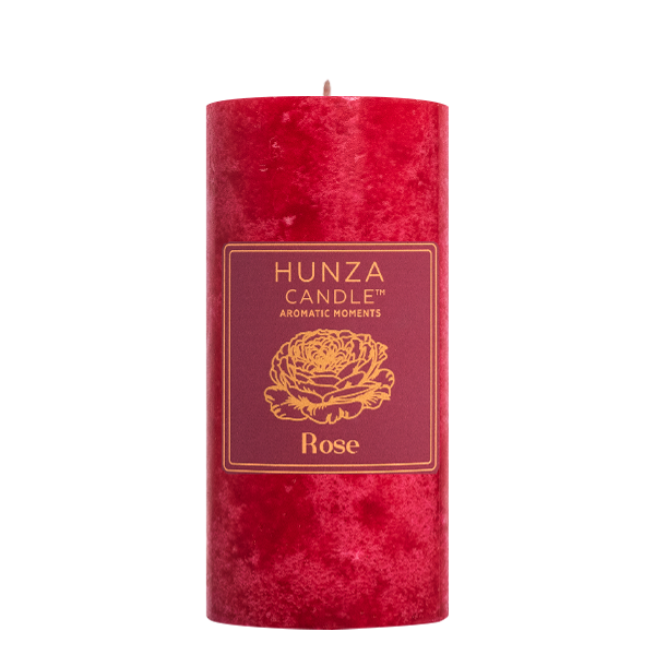 Rose Pillar Candle 3x6