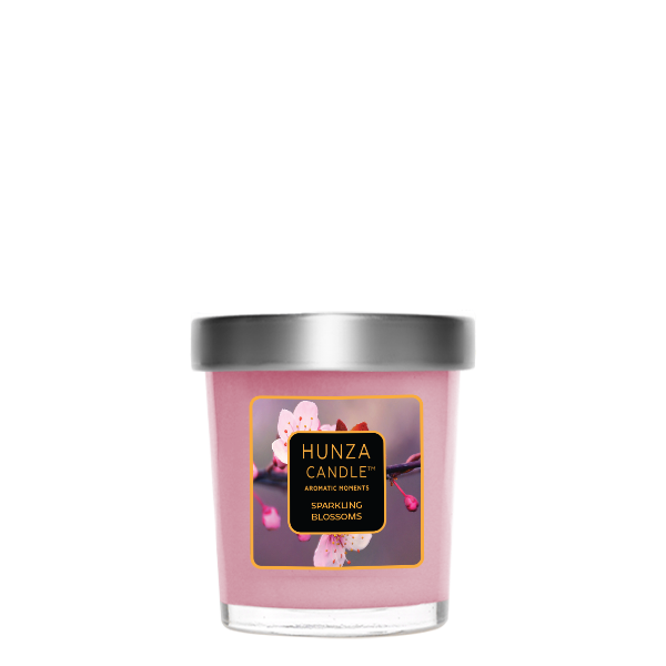 Sparkling Blossoms Shot Glass Candle